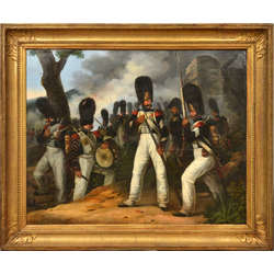Karaļa Gvardes grenadieri 1824. gadā Trokadero kaujas laikā
