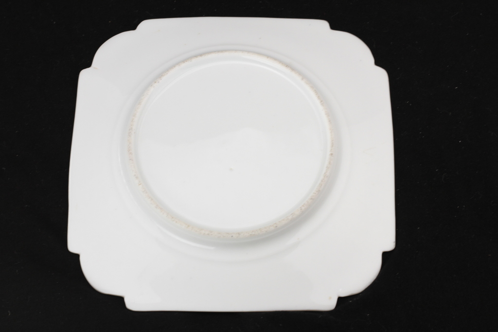 Percelane serving plate with relief