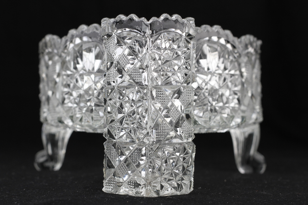 Crystal serving dish in a special shape