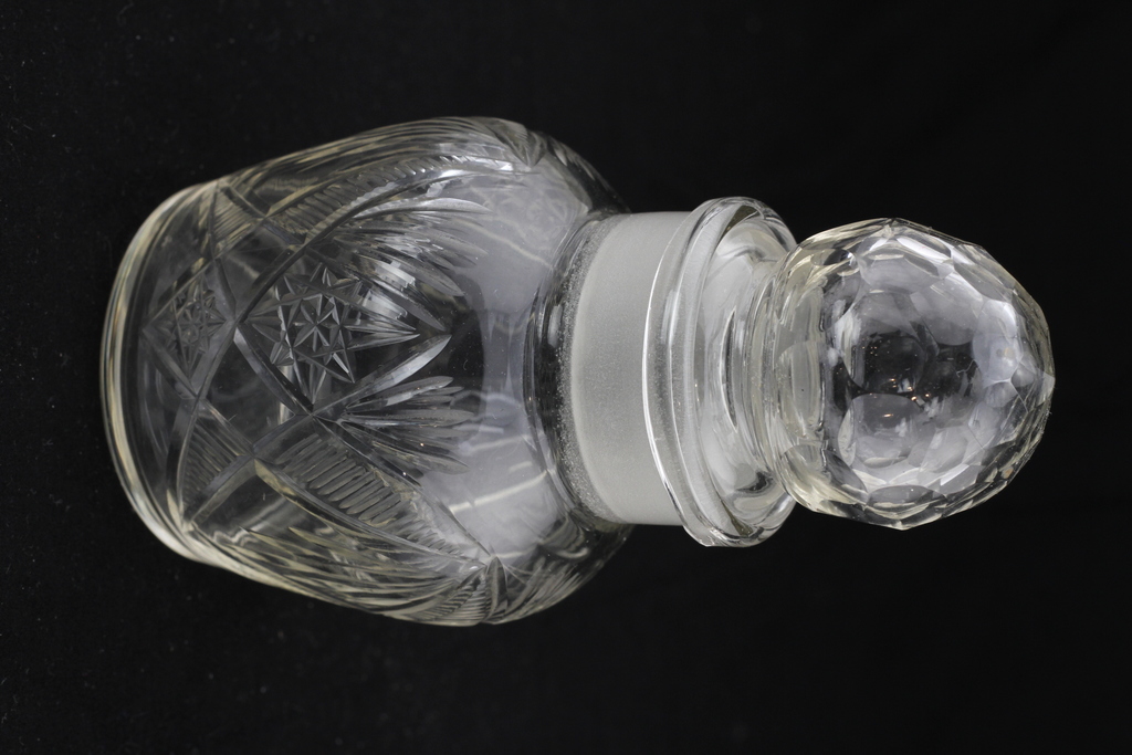 Crystal carafe with a cork