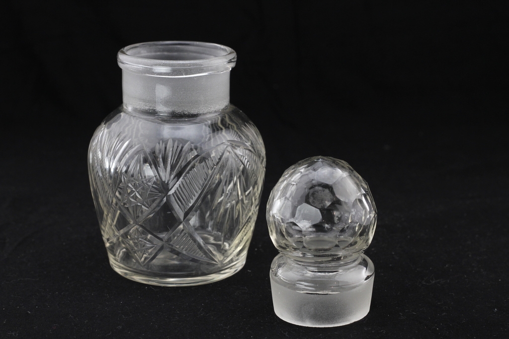 Crystal carafe with a cork