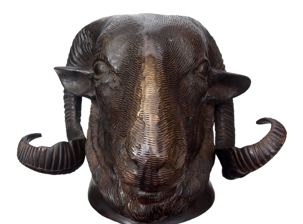 Bronze head of Aries