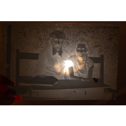 Знаменитый ясновидящий Эйзен Финкс с дочерью Ларисой - фото негатив