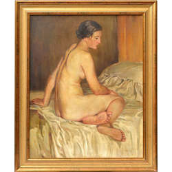 Oil paintig of Nude by Indrikis Zeberins