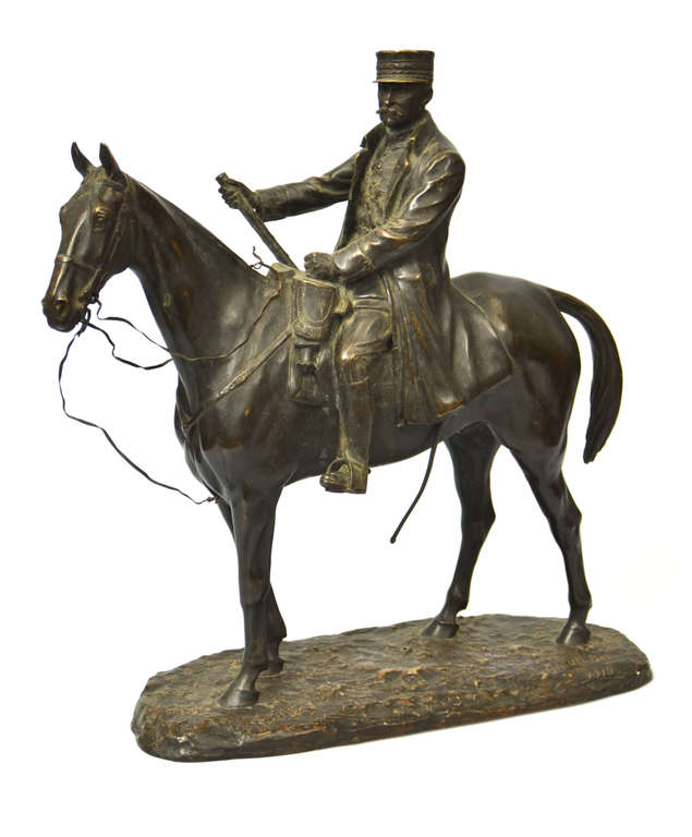 Marchel Joseph Joffre on a horse by Georges Malissard