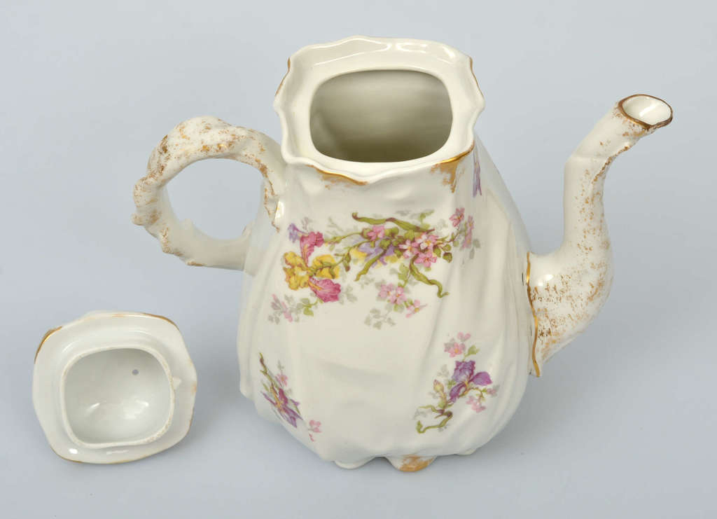 French Limoges porcelain coffee set for ten people