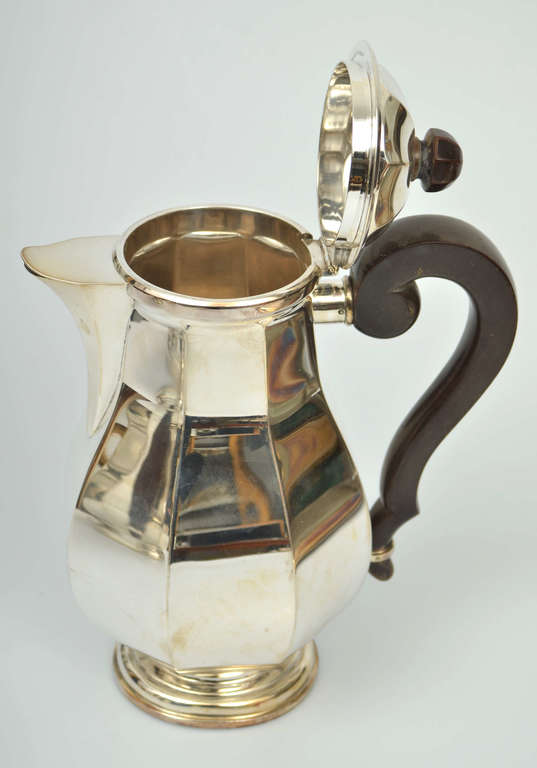 Silver coffee and tea set in Art Deco style