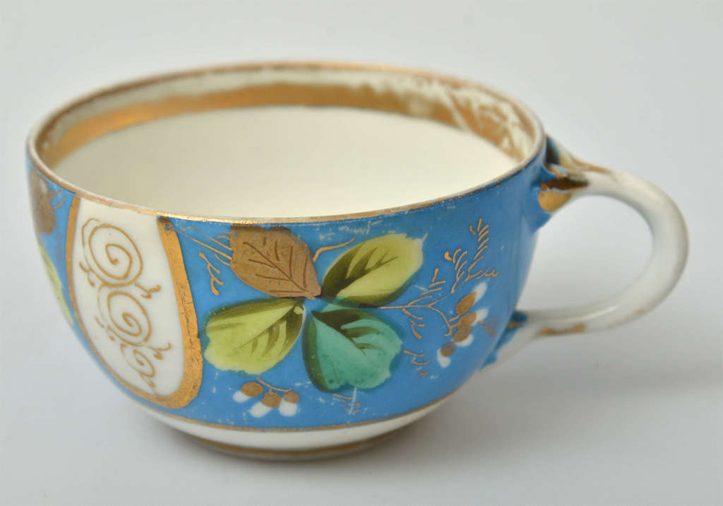 Russian Kuznetsov porcelain cup with saucer