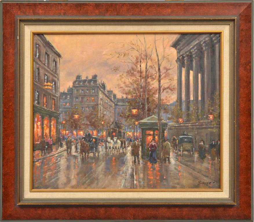 Oil painting Paris by Emil Boyer