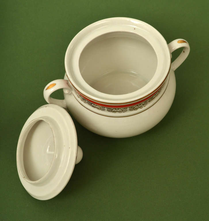 Partial porcelain coffee set 