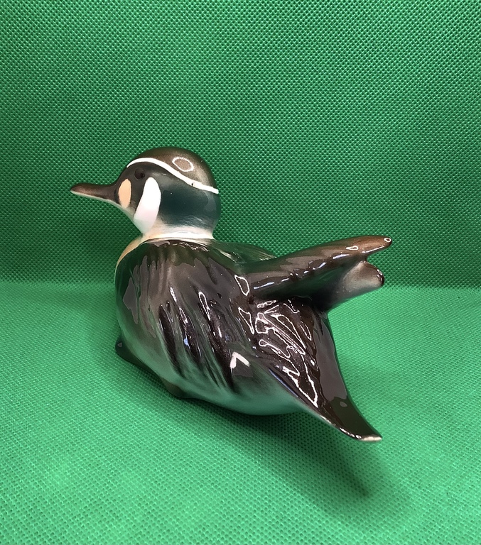 DRAKE or MANDARIN DUCK LFZ author P.P. Veselov. Hand-painted and excellent state of preservation.