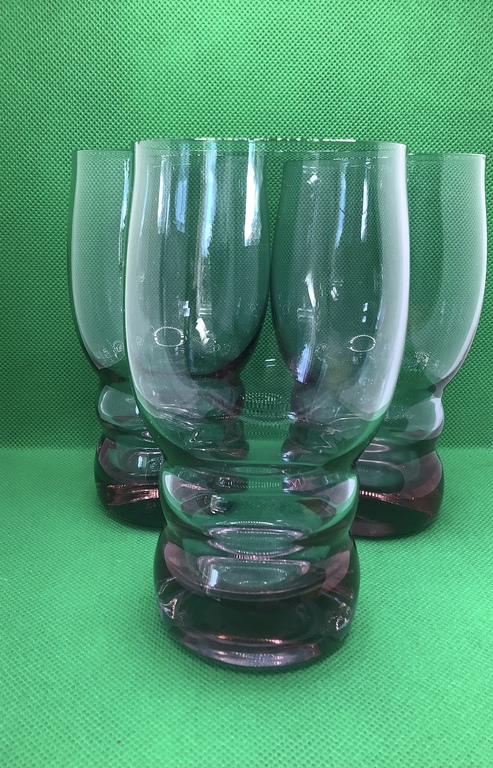Stikla glāzes (6 gab), Iļģuciema fabrika