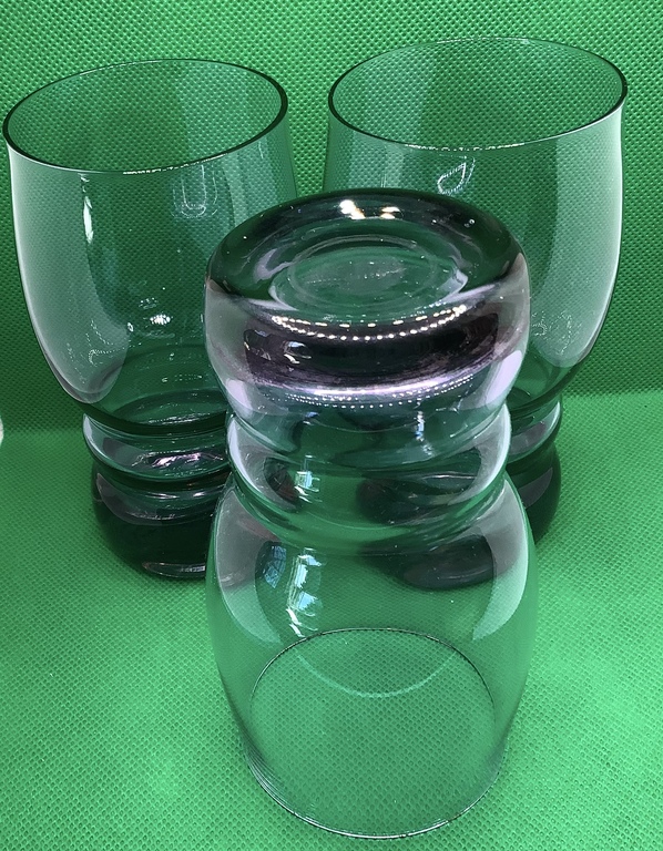 Stikla glāzes (6 gab), Iļģuciema fabrika