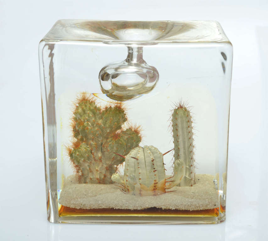 Eļļas lampa ar kaktusiem