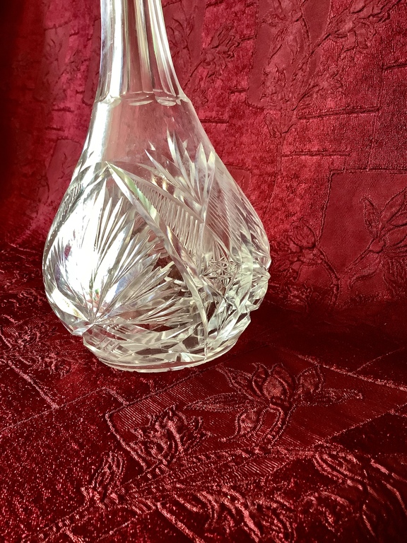 Large vodka decanter.Decanter.Ilguciems.First half of the last century.
