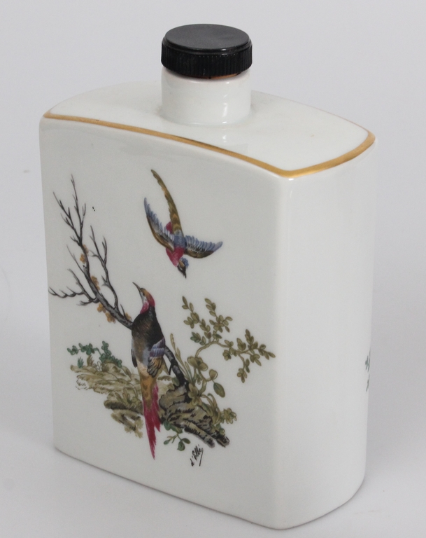 Limoge porcelain decanter with hand painting
