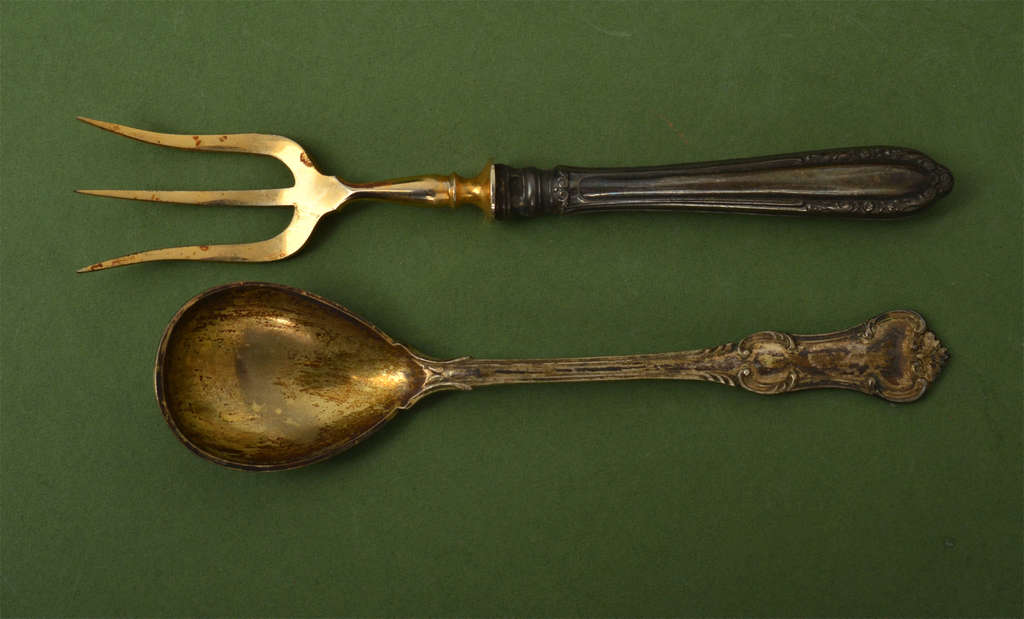 Incomplete set of cutlery - spoon and fork