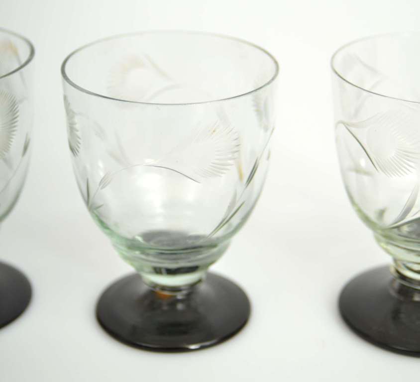 Iļģuciema stikla glāzes (4 gab.)
