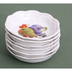 Porcelain jam dishes (6 pcs)