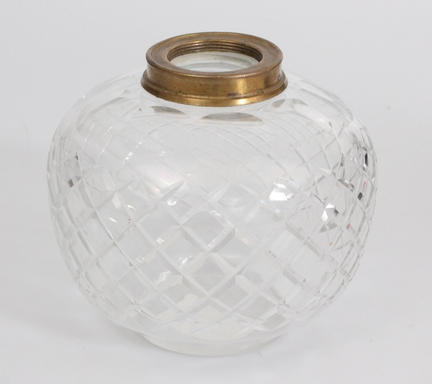 Bottom of glass kerosene lamp