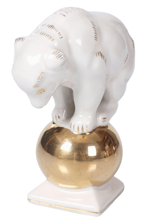 Porcelain figure ''Bear on the ball