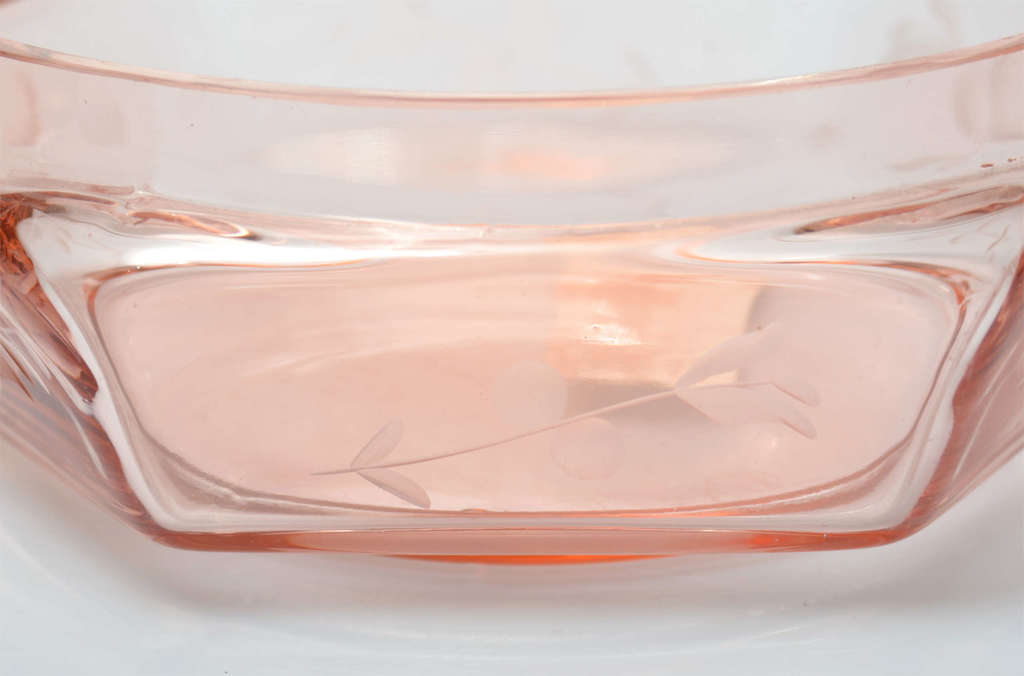 Glass candy bowl without lid