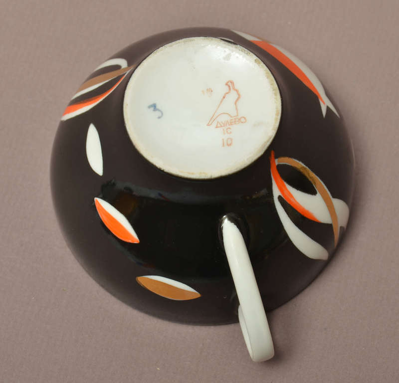 Porcelain cup in art-deco style 