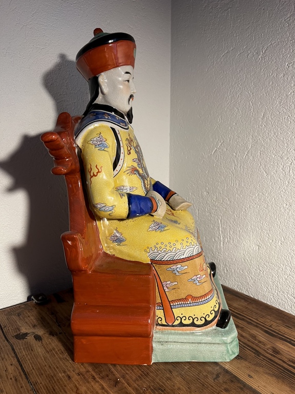 Ceramic figure .Chinese Emperor