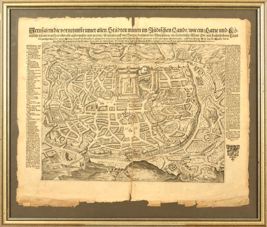 3 карты - Карта Иерусалима и карты Европы