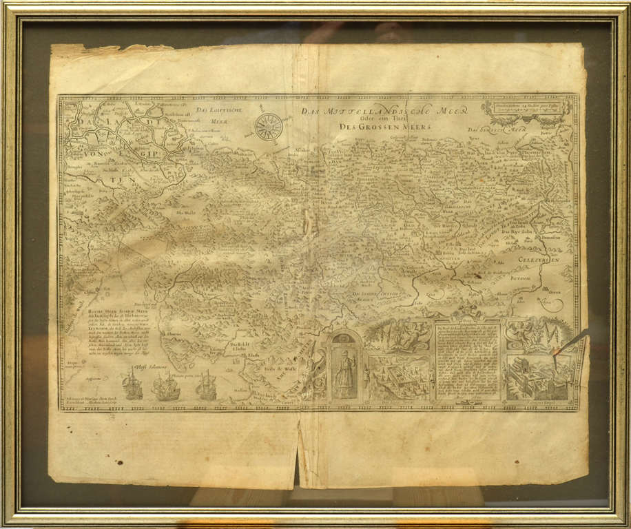3 kartes - Jeruzālemes karte un Eiropas kartes