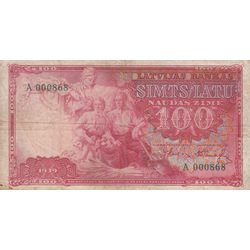 100 latu banknote 1939.g.