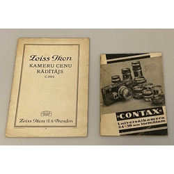 Divi katalogi ''Contax'' un ''Zeiss Ikon''