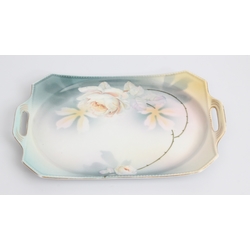 Porcelain tray on which to serve breakfast