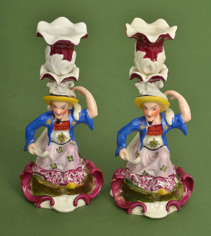Porcelain candlesticks 