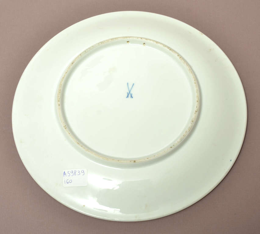 Meissen porcelain plate 