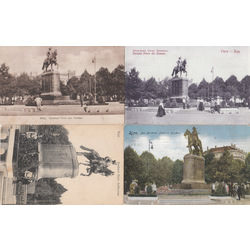 4 postcards - Riga. Monument to Peter the First