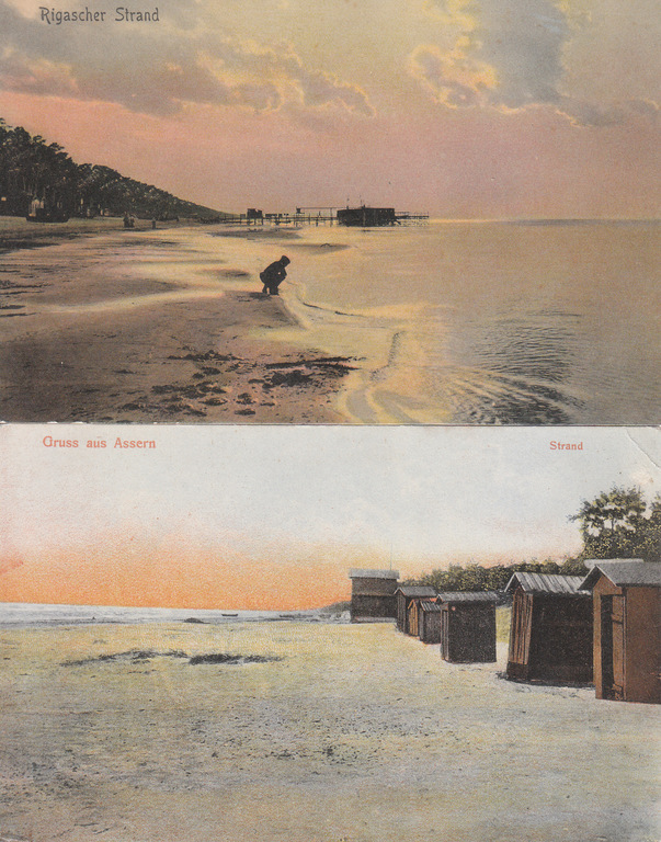 2 postcards - Riga Jurmala
