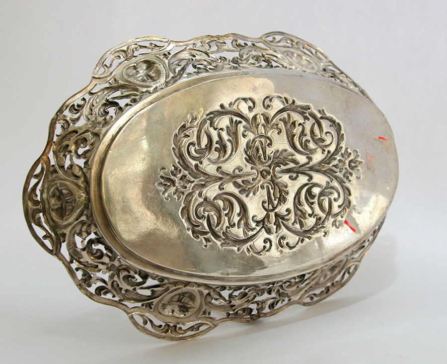 Silver candy dish 
