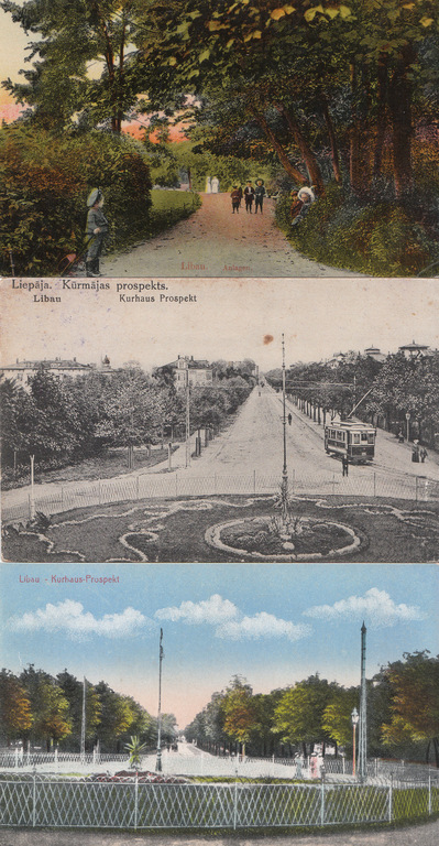 3 postcards - Liepāja