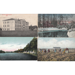 4 postcards