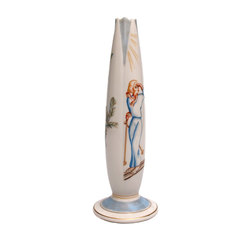 Porcelain vase ''Skier''