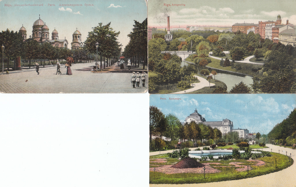 3 postcards 