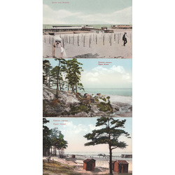 3 postcards - Riga Jurmala
