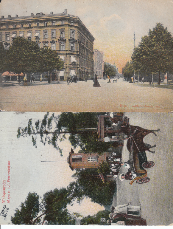 2 postcards - Majori. Riga.