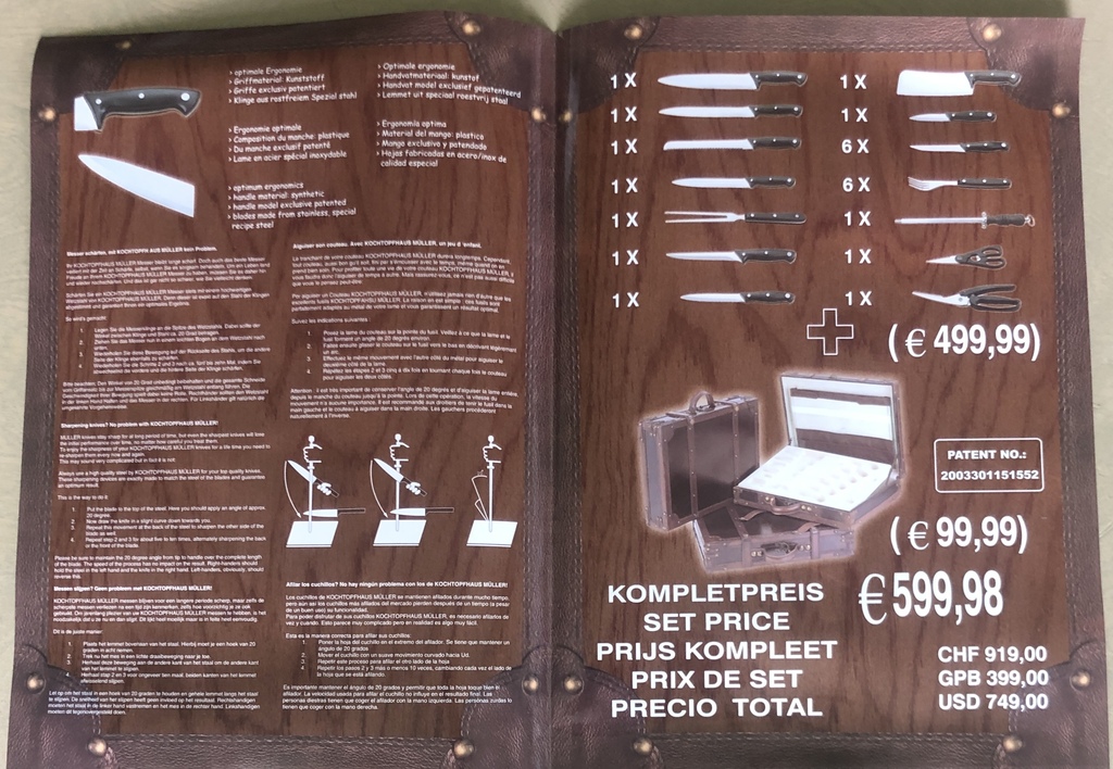 Kochtopfhaus Muller knife set (24 pcs.)