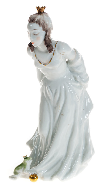 Porcelain figure ''The Princess and the Frog