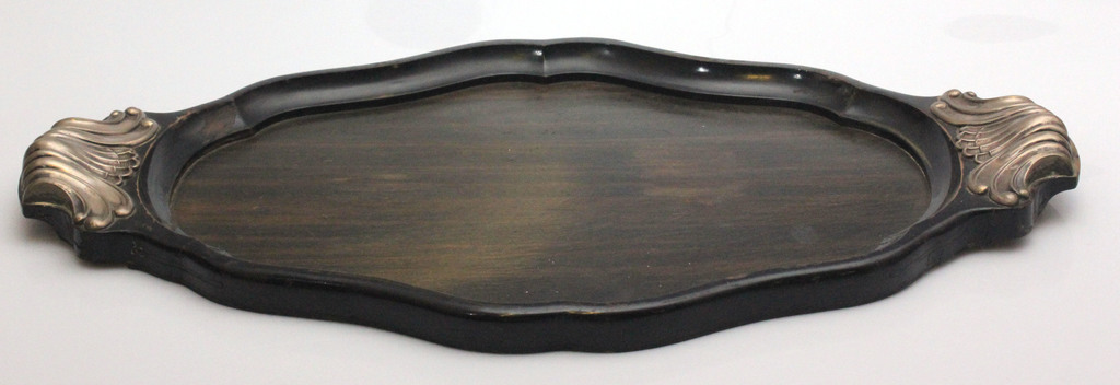 Tray with silver handles