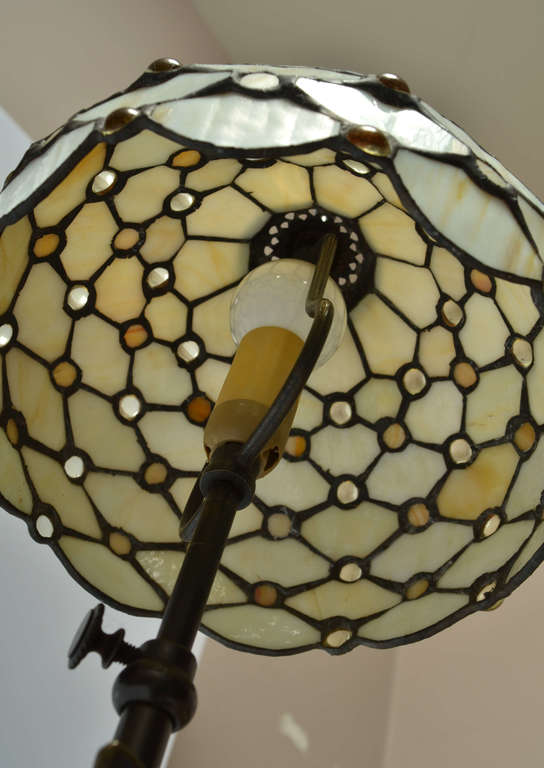 Tiffany style bronze lamp