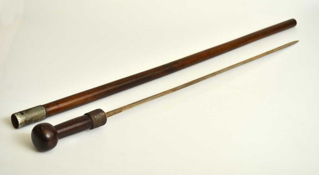 A cane with an embedded blade