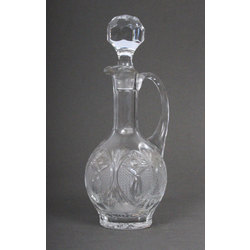 Crystal decanter with a cork